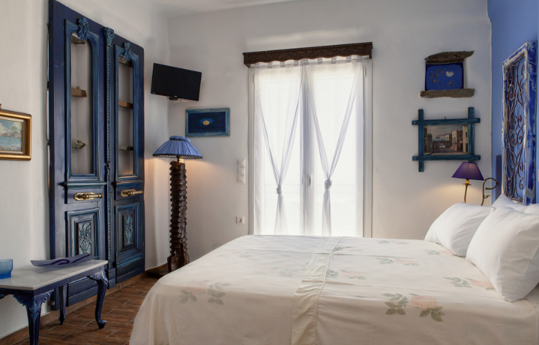 Castria Studios blue studio bedroom